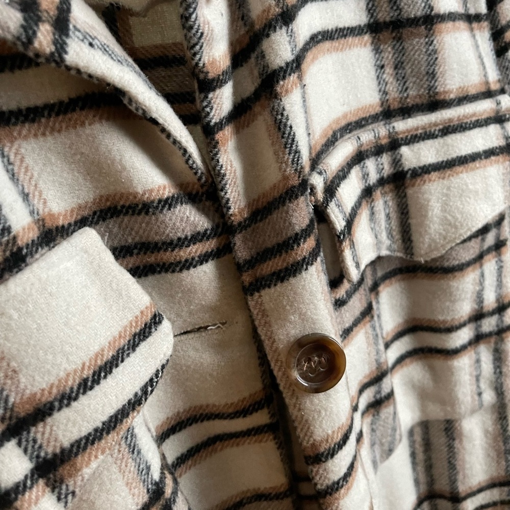 Rue 21 Women Chest Pocketed Shirt Coat Shacket